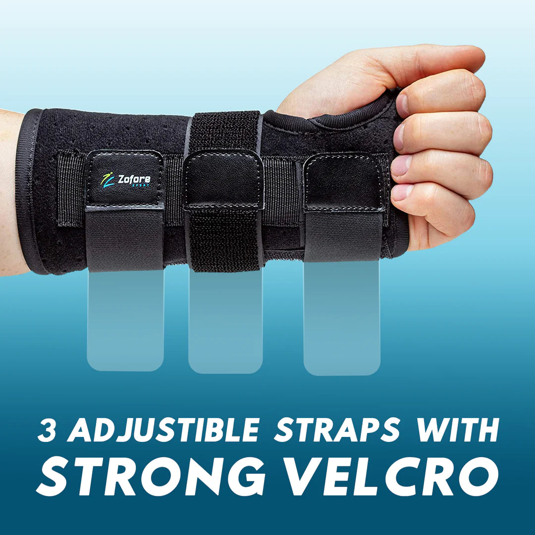 Wrist Brace with Metal Splint (3 Straps) – Zofore Sport