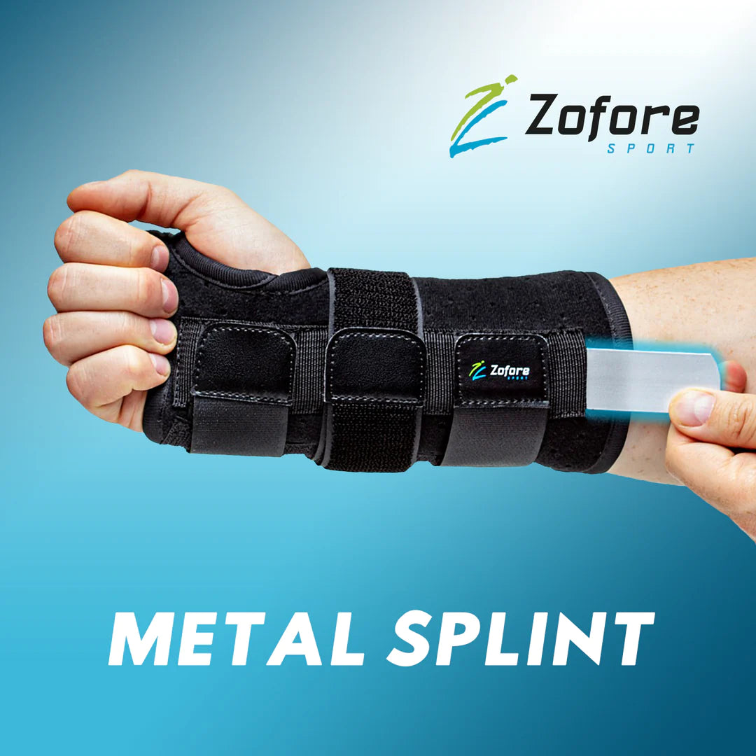Wrist Brace with Metal Splint (3 Straps) – Zofore Sport